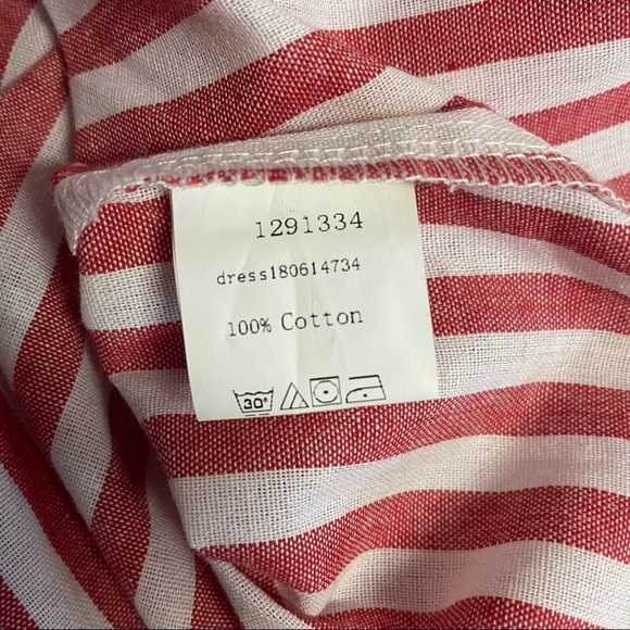 Shein - Striped Button Front Midi Dress - Size 2X - Picture 7 of 9